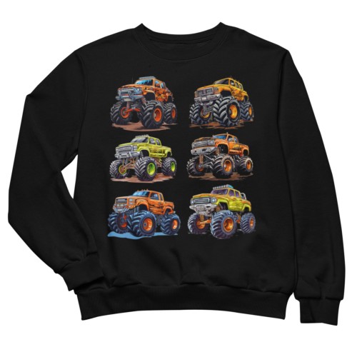 Bluza dziecięca Monster Truck samochody terenowe auta prezent dla chłopca 7