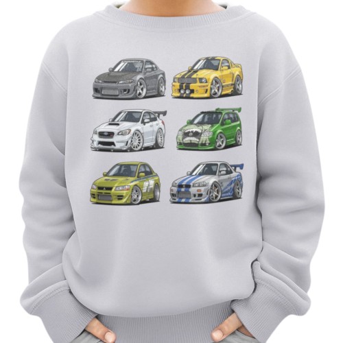  Bluza dziecięca samochody sportowe tuning auta wyścigowe dla chłopca