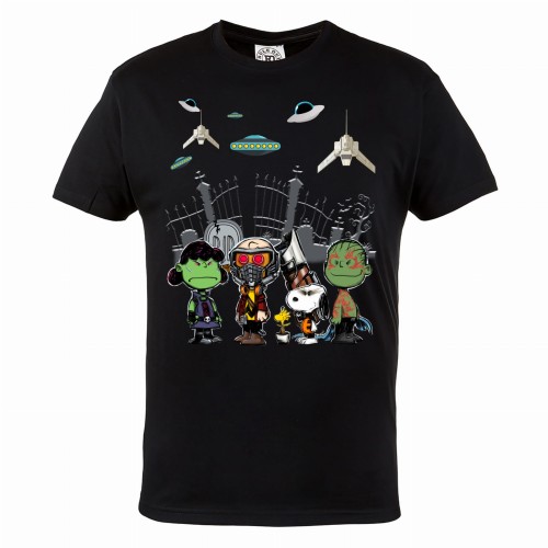 MĘSKA KOSZULKA Z NADRUKIEM SNOOPY HALLOWEEN HAL134 