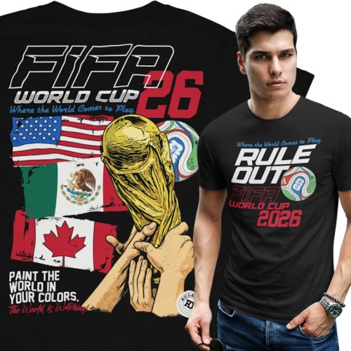 Koszulka Męska RULE OUT Streetwear FIFA World Cup 2026 Piłka Nożna 