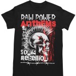 Koszulka punk rock czaszka irokez rebel streetwear styl alternatywny