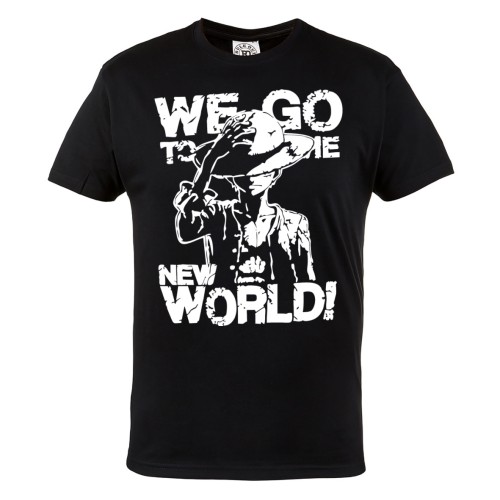 MĘSKA KOSZULKA MANGA ONE PIECE ANIME DLA FANA WE GO TO THE NEW WORLD 