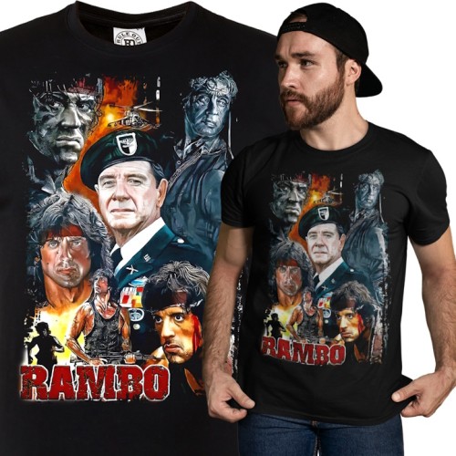 MĘSKA KOSZULKA FILMOWA RAMBO TSHIRT JOHN RAMBO 