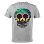 KOSZULKA MĘSKA CASUAL CZASZKA SKULL MOUNTAINS