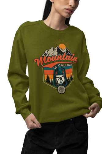 Bluza damska z nadrukiem góry Mountain Is Calling – turystyczna outdoor 3
