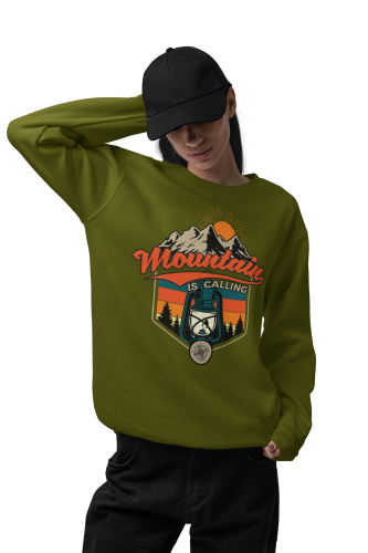 Bluza damska z nadrukiem góry Mountain Is Calling – turystyczna outdoor 4
