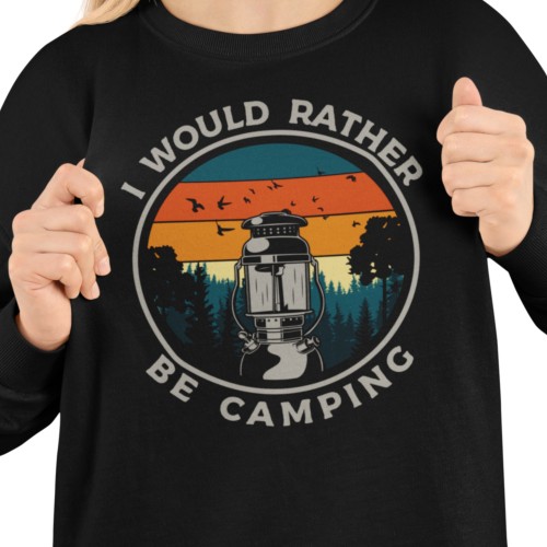 Bluza damska camping I Would Rather Be Camping – turystyczna z nadrukiem 2
