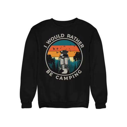 Bluza damska camping I Would Rather Be Camping – turystyczna z nadrukiem 4