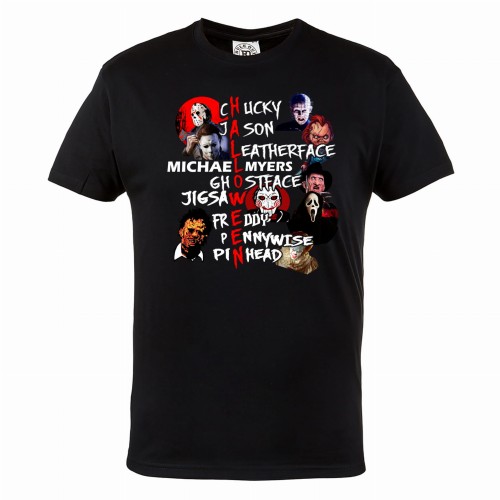 MĘSKA KOSZULKA Z NADRUKIEM FILMOWA HORROR HALLOWEEN HAL109 