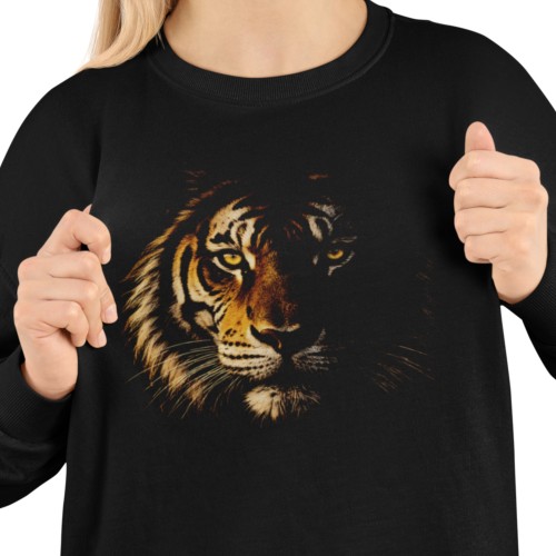 Bluza damska z nadrukiem tygrys – głowa dzikiego kota animal wildlife 2