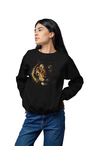 Bluza damska z nadrukiem tygrys – głowa dzikiego kota animal wildlife 4