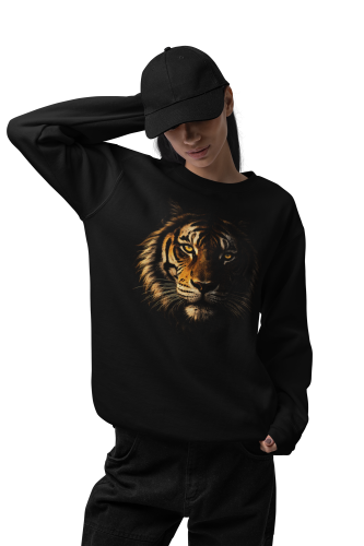 Bluza damska z nadrukiem tygrys – głowa dzikiego kota animal wildlife 6