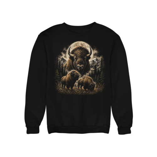 Bluza damska z nadrukiem bizony – bizon góry dzika natura wildlife 4