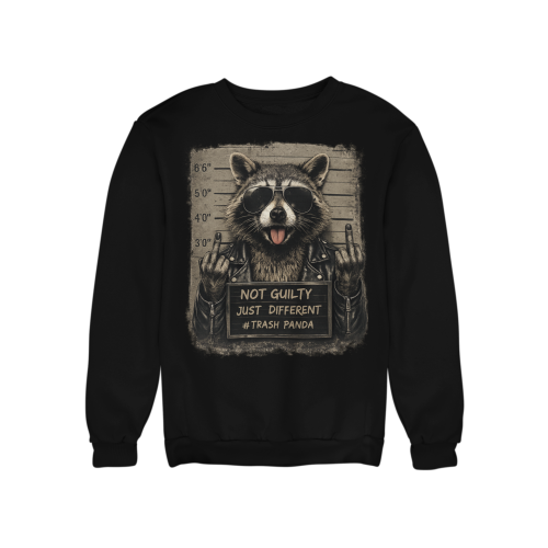 Bluza damska z nadrukiem szop Trash Panda – śmieszna buntownicza 3