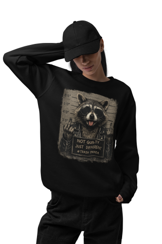 Bluza damska z nadrukiem szop Trash Panda – śmieszna buntownicza 6