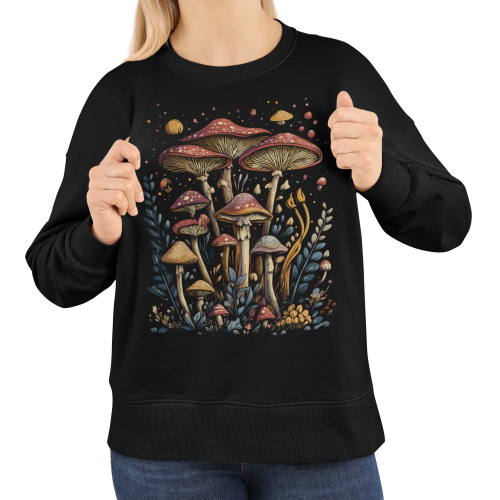 Bluza damska z nadrukiem magiczne grzyby – leśna Cottagecore Witchy 5