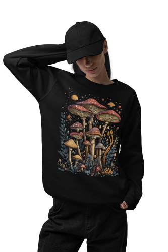 Bluza damska z nadrukiem magiczne grzyby – leśna Cottagecore Witchy 6