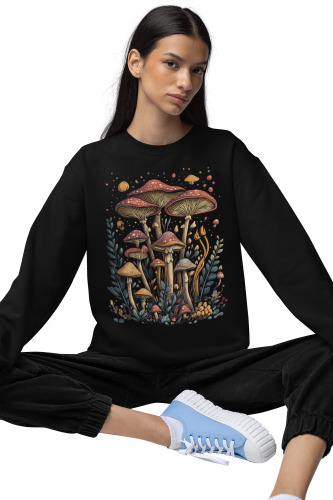 Bluza damska z nadrukiem magiczne grzyby – leśna Cottagecore Witchy 7