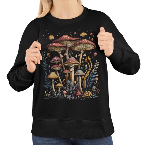 Bluza damska z nadrukiem magiczne grzyby – leśna Cottagecore Witchy