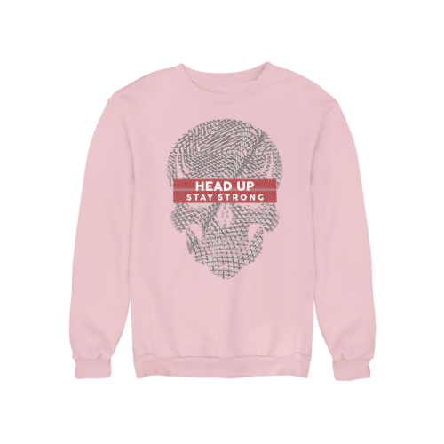Bluza damska z nadrukiem czaszka Head Up Stay Strong – motywacyjna 3