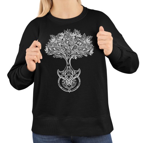 Bluza damska z nadrukiem Drzewo Życia – nordyckie celtyckie symbole 7