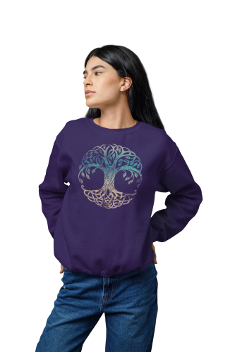 Bluza damska z nadrukiem Drzewo Życia w kręgu – Celtic Tree of Life 6