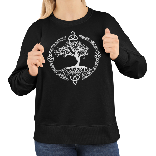 Bluza damska Drzewo Życia Triquetra – celtycki symbol z nadrukiem 5