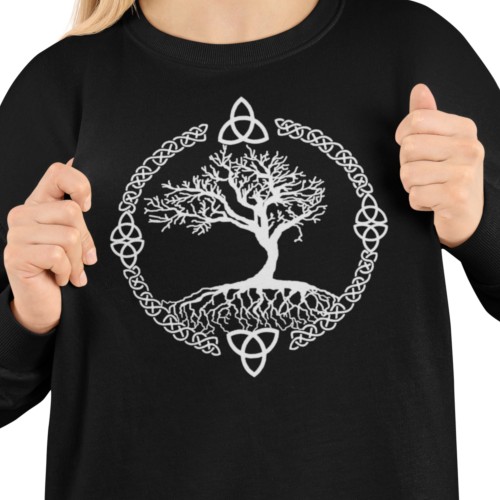 Bluza damska Drzewo Życia Triquetra – celtycki symbol z nadrukiem 2