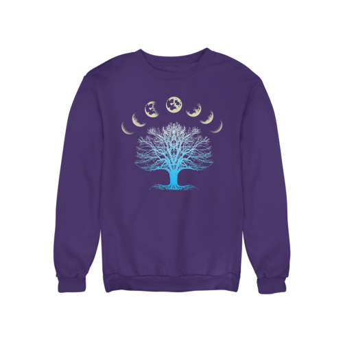 Bluza damska Drzewo Życia i fazy księżyca – Celestial Moon Tree 4