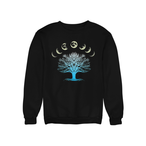 Bluza damska Drzewo Życia i fazy księżyca – Celestial Moon Tree 9