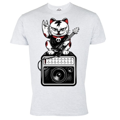 KOSZULKA MUZYCZNA KOT Z GITARĄ HARD ROCK CAT 2