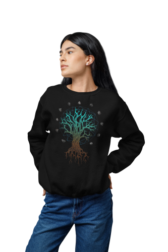 Bluza damska z nadrukiem geometryczne Drzewo Życia – Nature Sacred Geometry 10