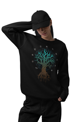 Bluza damska z nadrukiem geometryczne Drzewo Życia – Nature Sacred Geometry 11