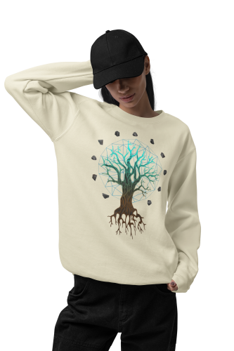 Bluza damska z nadrukiem geometryczne Drzewo Życia – Nature Sacred Geometry 6