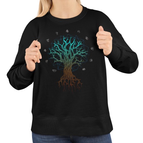 Bluza damska z nadrukiem geometryczne Drzewo Życia – Nature Sacred Geometry 7