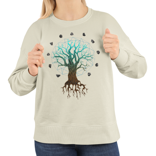 Bluza damska z nadrukiem geometryczne Drzewo Życia – Nature Sacred Geometry 5