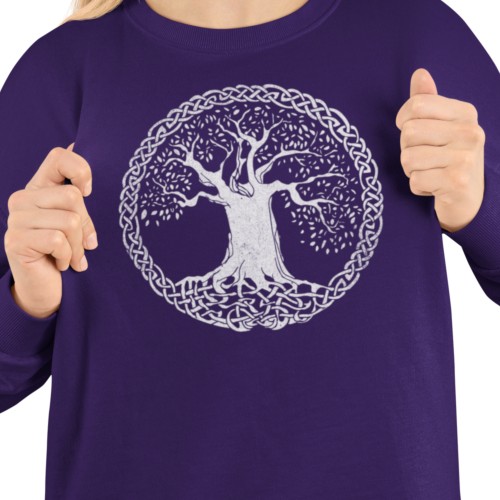 Bluza damska celtyckie Drzewo Życia w kręgu – Celtic Knot Tree 8