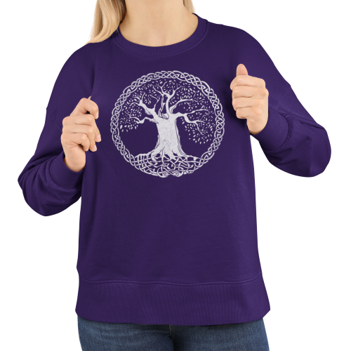 Bluza damska celtyckie Drzewo Życia w kręgu – Celtic Knot Tree 11