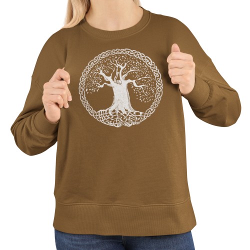 Bluza damska celtyckie Drzewo Życia w kręgu – Celtic Knot Tree