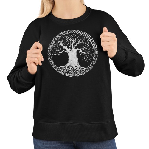 Bluza damska celtyckie Drzewo Życia w kręgu – Celtic Knot Tree 13