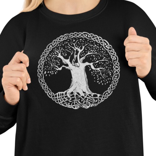 Bluza damska celtyckie Drzewo Życia w kręgu – Celtic Knot Tree 14