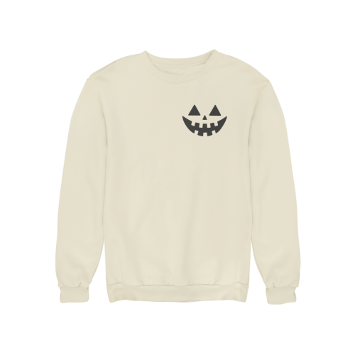 Bluza damska Halloween Jack O’Lantern – minimalistyczna dynia z nadrukiem 5