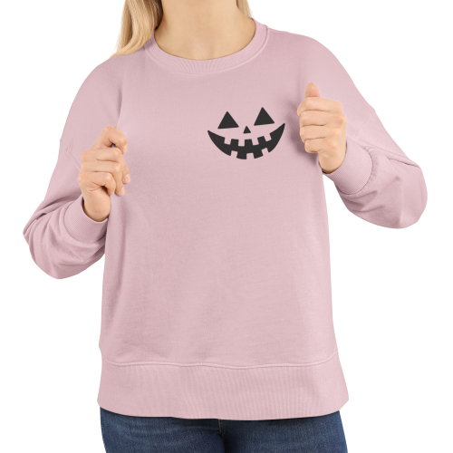 Bluza damska Halloween Jack O’Lantern – minimalistyczna dynia z nadrukiem 10