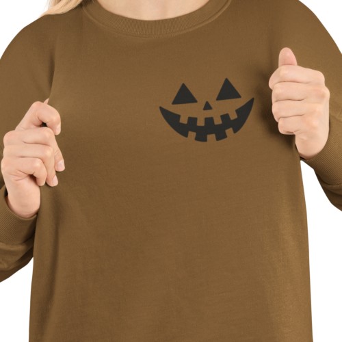 Bluza damska Halloween Jack O’Lantern – minimalistyczna dynia z nadrukiem 14