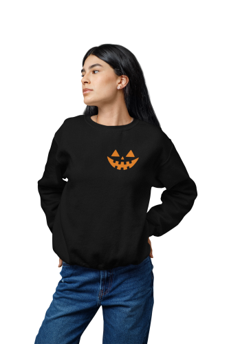 Bluza damska na Halloween Pumpkin Face – dynia Jack O’Lantern minimalistyczna 8