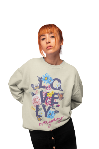 Bluza damska w kwiaty i motyle Lovely Everyday – Floral z nadrukiem 6