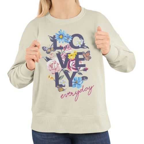 Bluza damska w kwiaty i motyle Lovely Everyday – Floral z nadrukiem 7