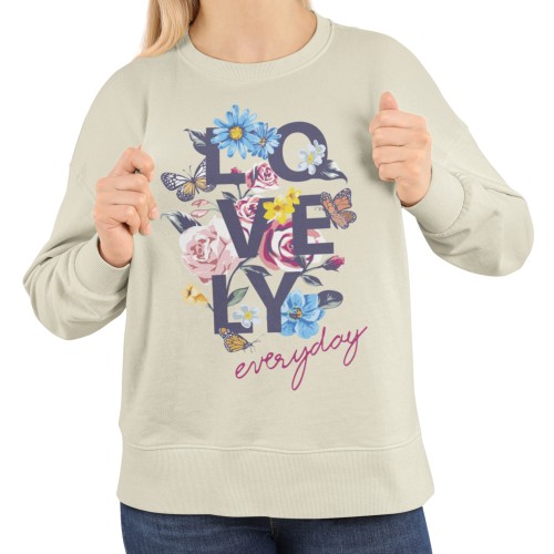 Bluza damska w kwiaty i motyle Lovely Everyday – Floral z nadrukiem 1