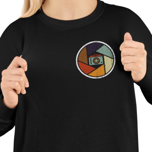 Bluza damska dla fotografa z nadrukiem aparat – fotografia retro vintage 12