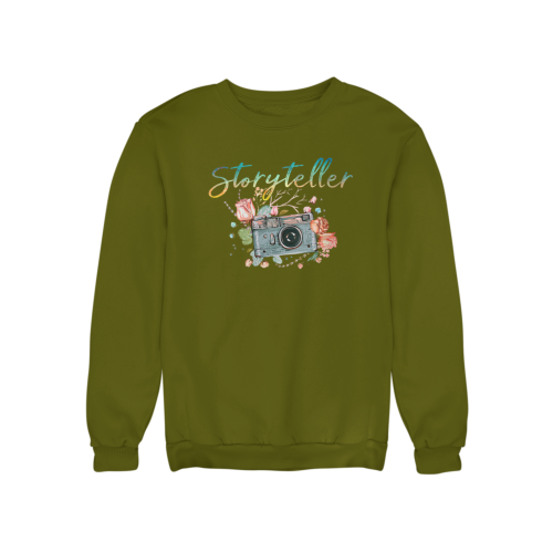 Bluza damska dla fotografki Storyteller – aparat fotograficzny i kwiaty 15
